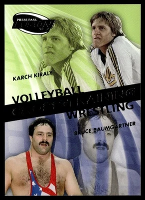 2009 Press Pass Fusion Cross Training Karch Kiraly / Bruce Baumgartner #CT-2 A - Image 1 of 2