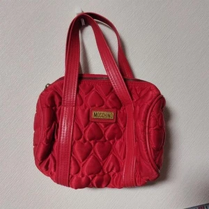 MOSCHINO bag MOSCHINO Red Heart Quilted Bag Mini Drum Bag japan - Picture 1 of 7