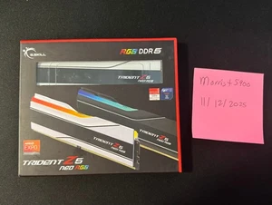 G.SKILL Trident Z5 Neo 64GB (2 x 32GB) PC RAM DDR5 6000 CL30-36-36-96 White  AMD - Picture 1 of 7