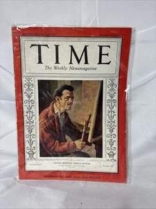 VTG Time Magazine Ephemera, Dec. 26 1934 Issue, Rare, Thomas Benton’s Thomas Be - Picture 1 of 22