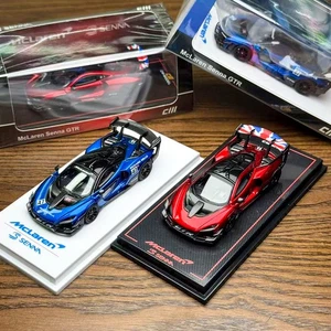 CM 1:64 Senna GTR Rennsport-Modell Diecast-Metallauto Blau/Rot - Bild 1 von 19