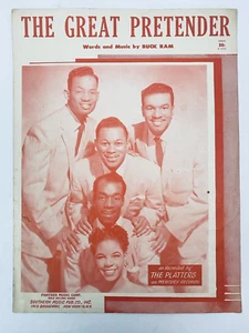 1955 The Great Pretender Sheet Music as Recorded by THE PLATTERS Mercury Records - Picture 1 of 7