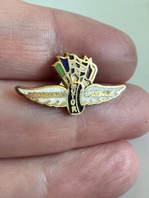 Vintage Indianapolis Motor Speedway Visitor Wings Lapel Pin – Racing Flags - Image 1 of 3