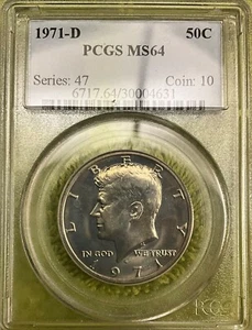 1971-D PCGS MS64 Kennedy Half Dollar ~Very Nice!~ - Picture 1 of 2