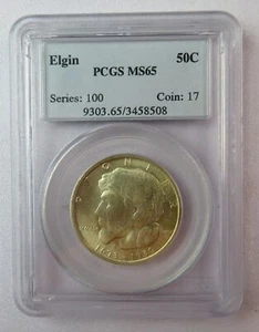 1936 Elgin Commemorative Half Dollar - PCGS MS65 - Picture 1 of 4