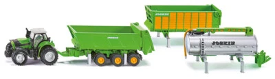 Siku 1848 Deutz-Fahr Tractor with Joskin trailer set 1:87 scale toy TRACTORS - Image 1 of 4