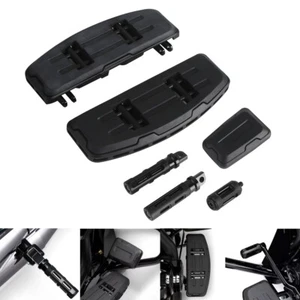 1 Set Passenger Rider Footboards Footpegs Pedal Footrest For Harley Street Glide - Picture 1 of 8