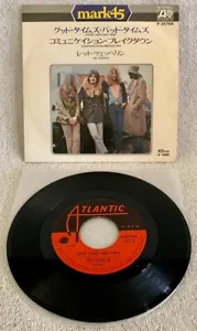 LED ZEPPELIN "GOOD TIMES BAD TIMES" ULTRA-RARE 1971 JAPANESE REISSUE SINGLE W/PS - Picture 1 of 2