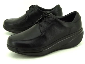 Zapatos con cordones Joya Elegance negros para correr cómodos zapatos de mujer de cuero talla 37 Reino Unido 4 - Imagen 1 de 9
