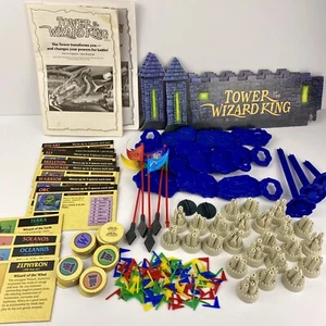 Tower of the Wizard King Replacement Pieces 1993 Board Game Cards Tokens Penants - Imagen 1 de 12