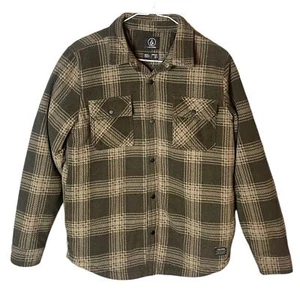 Volcom Youth Boy’s size XL / 14 Fleece Insulated Shacket Shirt Button Front - Picture 1 of 7