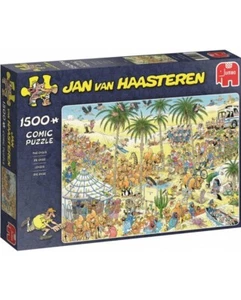 1500 Pieces Jigsaw puzzle " Jumbo " (19059) - Jan van Haasteren: "Oasis" new - Picture 1 of 2
