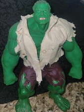 RARE Toybiz Marvel 2003 Electronic Stretch & Roar Incredible Hulk WORKING