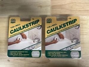 Myro #16 Tub and Wall Caulkstrip Medium 7/8” x 11’ Decorator Trim-ALMOND - Picture 1 of 2