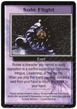 Babylon 5 CCG Crusade Promo Card Solo Flight M/NM Mint/Near Mint