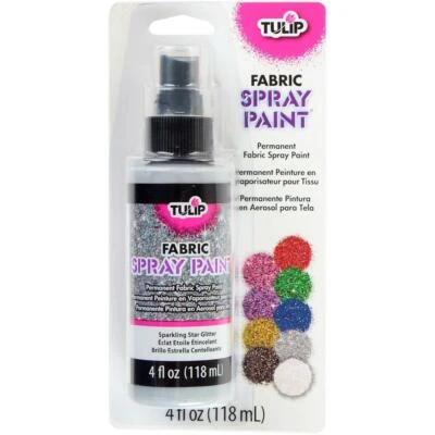 Tulip Fabric Spray Paint 4oz Sparkling Star Glitter 26571 - Image 1 of 2