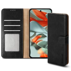 Étui Pour Google Pixel 9/9 Pro XL, Rfid Portefeuille Cuir Pied Téléphone - Photo 1 sur 39