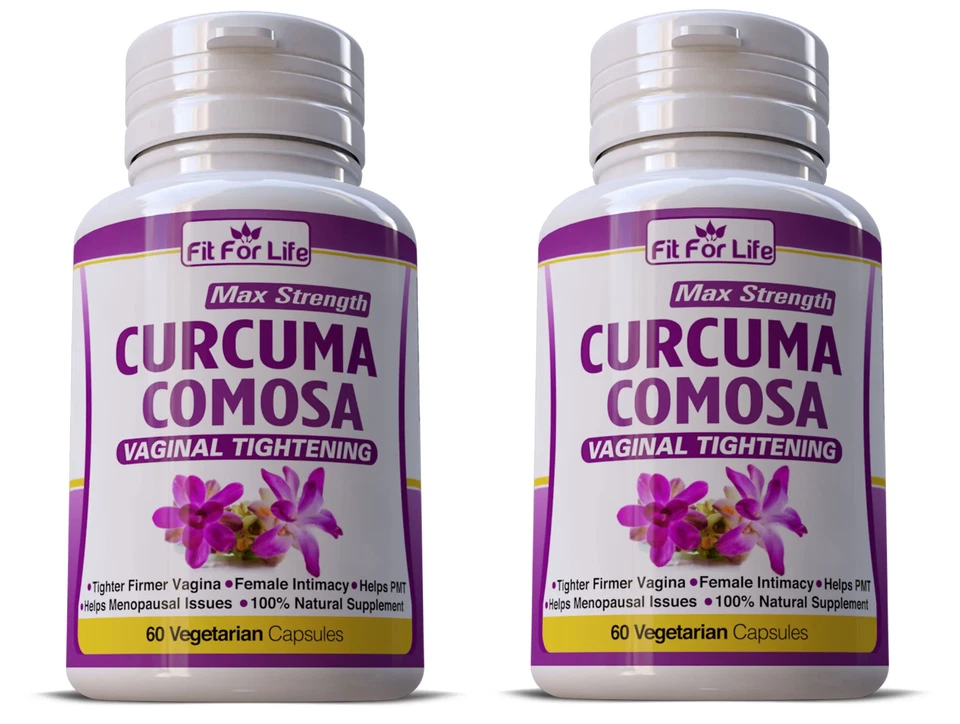 2x Curcuma COMOSA Women Vaginal Tightening PMS Stop Odor Pills Supplement 120ct