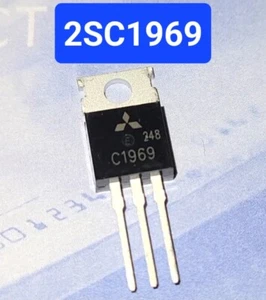 2Pcs 2SC1969 C1969 Mitsubishi RF Transistor MRF475 replacement - US Shipping - Picture 1 of 1