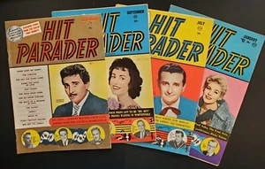 Hit Parader Lot Of 4 1958 Dec Tony Bennett Ames Brothers Perry Como Patti Page - Picture 1 of 17