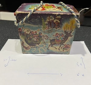 Antique Mattel Futureland Crank Music Box-Christmas Jingle Bells - Picture 1 of 4