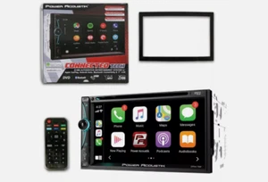 Power Acoustik CPAA70D 2-DIN 7" DVD CD Stereo BT W/ Apple Carplay & Android Auto - Picture 1 of 8
