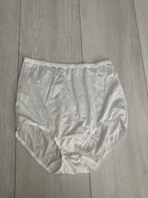 Shadowline Bragas Mujer’s Calzoncillo Completo Sin Costuras Nylon Suave Talla 5 Blanco Foto 1 de 4