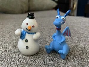 Disney Doc McStuffins Chilly Snowman, Stuffy Dagon 2.5” PVC Figures Cake Topper - Picture 1 of 3