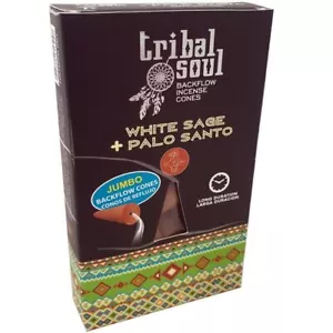 Tribal Soul White Sage & Palo Santo 30 Backflow Incense Cones - Picture 1 of 2
