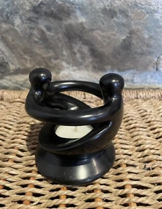 Jabonera Círculo de Amigos Negro Soporte de Luz de Té (8cms) - Imagen 1 de 4