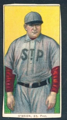 T206 Piedmont 350: PETER O'BRIEN St. Paul Saints  Crease Free ~   Poor/Trimmed - Image 1 of 2