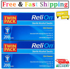 ReliOn Sterile Alcohol Swabs, Twin Pack, 400 Count.Best Price