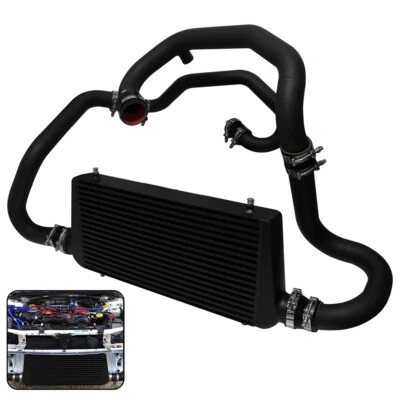 For Subaru Impreza GC8 WRX STI EJ20 RS 2.0L FMIC Mount Intercooler Kit Black - Image 1 of 4
