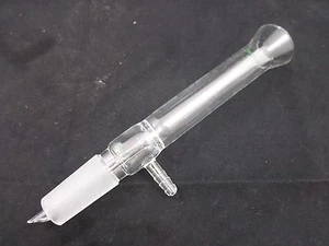 Chemglass Glass Vacuum Filtration Adapter 24/40 #3 Stop 220mm 31mm ID Flange B - Picture 1 of 5