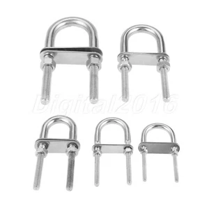 1Pc Stainless Steel Boat Marine Bow/Stern Eye U-Bolt for Bolt Rope Rigging Parts - Picture 1 of 11
