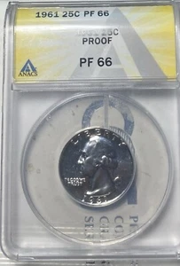 Beautiful Proof 1961 Silver Quarter - Picture 1 of 5