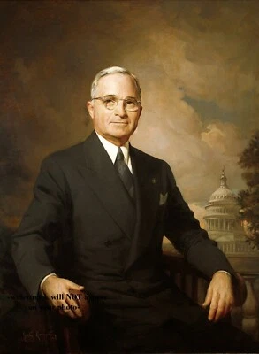 FOTO Retrato Oficial Harry Truman Presidente Foto 1 de 2