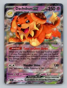 Dachsbun ex #067/142 Double RareStellar Crown Pokémon Scarlet & Violet - Picture 1 of 2