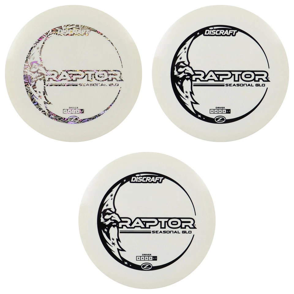 Discraft Disc Golf Glo Z Raptor Distance Driver 9/4/0/3 - Choose Exact Disc - Image 1 of 1
