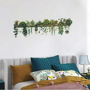 Plant Wall Decals Vinyl Waterproof Wall Stickers Removable Wall Murals Peel a... - Picture 1 of 8