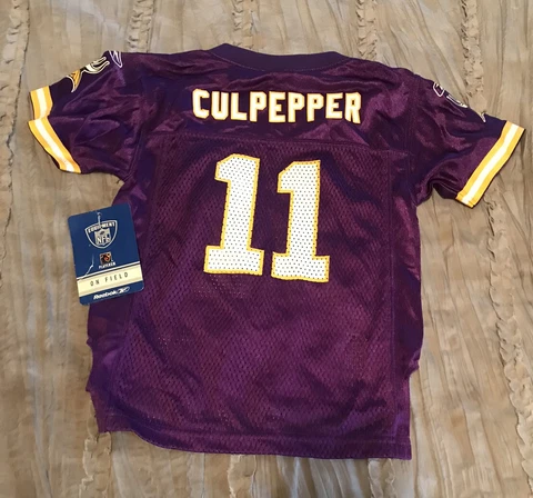 DAUNTE CULPEPPER Minnesota VIKINGS Football REEBOK Replica Toddler 3T Jersey NEW Cover