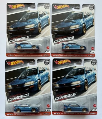 Lot of 4 Hot Wheels Modern Classics '98 Subaru Impreza 22B STi-Version Premium - Image 1 of 2