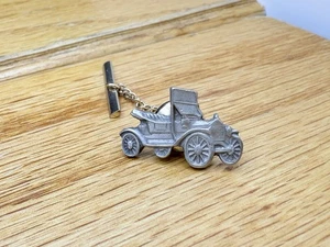 Antik Auto Alt Auto Oldtimer Silber Krawattennadel Anstecknadel Modell A FORD - Bild 1 von 2