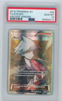 POKEMON XY ANCIENT ORIGINS 95 FULL ART/  STEVEN  PSA 10 POP-94 - Image 1 of 3