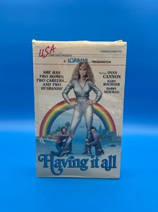 Having It All (1982) Big Box Lorimar VHS Dyan Cannon Edward Zwick Barry Newman - Picture 1 of 7