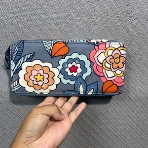 Vera Bradley Estuche Grande de Viaje Pastillero Noche Jardín Organizador Floral Boho Playa - Imagen 1 de 9