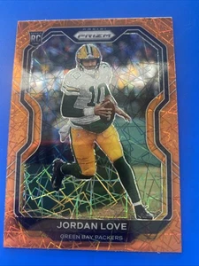 2020 Panini Prizm Jordan Love Orange Lazer Prizm #363 RC Rookie Packers  - Picture 1 of 4