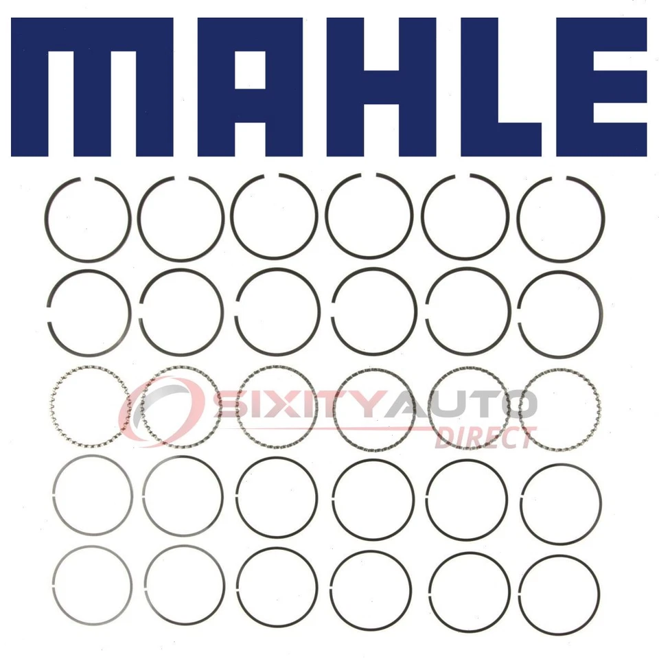 MAHLE Engine Piston Ring Set for 1960-1976 Plymouth Valiant 2.8L 3.2L 3.7L eh Foto 1 de 4