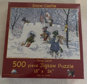 Sunsout Snow Castle Puzzle 500 Teile VERSIEGELT von Doug Laird Neu 51204 - Bild 1 von 4