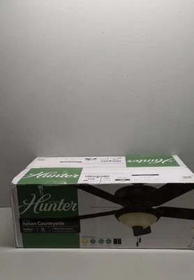 Hunter Fans 53200 意大利乡村 52 英寸吊扇带 LED 灯套件和 — 第 1/3 张图片